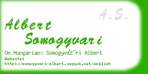 albert somogyvari business card